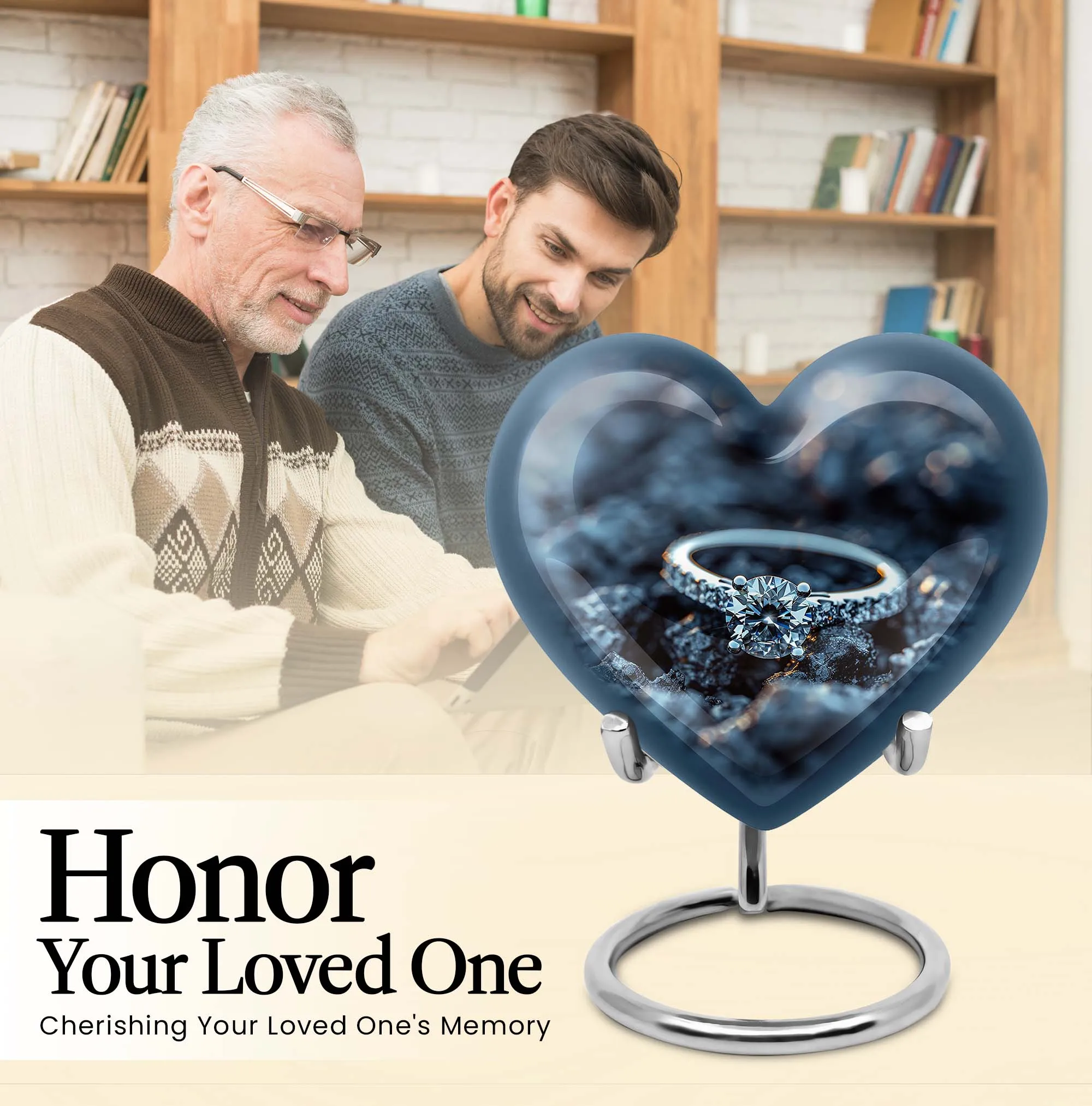 Heartfelt Tribute Ring Urn: Commemorative Cremation Remembrance for Loved Ones