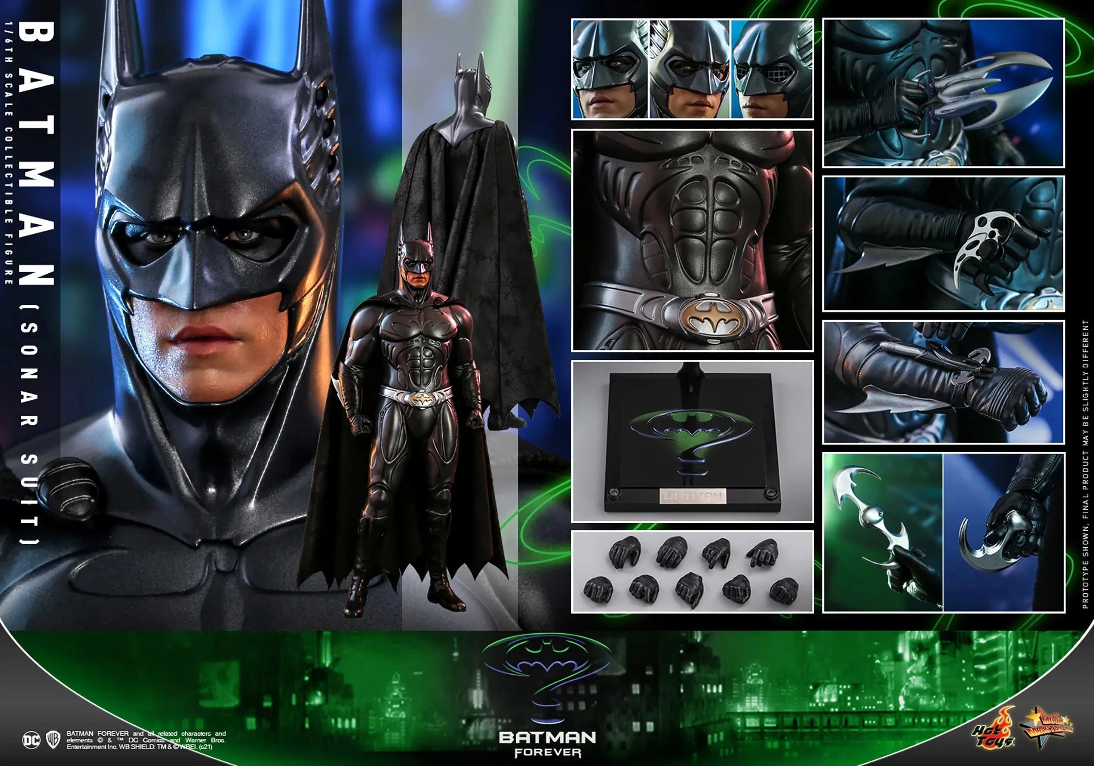 Hot Toys 1/6 Batman Forever Batman Sonar Suit Sixth Scale Figure MMS593