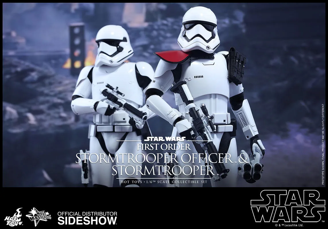 Hot Toys 1/6 First Order Stormtrooper Officer & Stormtrooper Set Star Wars Episode VII The Force Awakens MMS335 Sixth Scale Figures