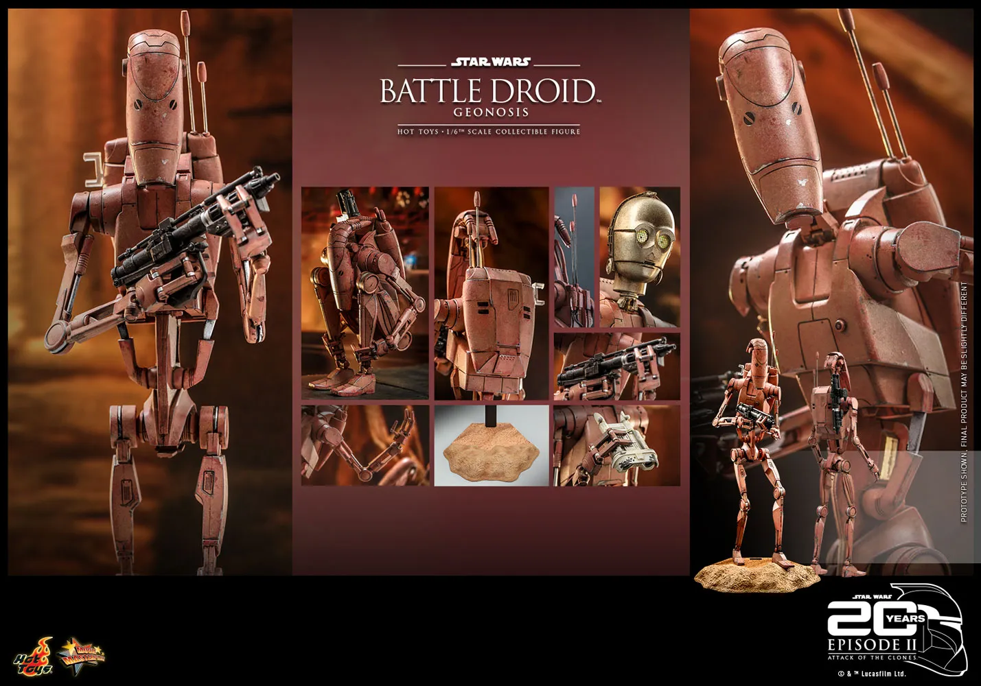 Hot Toys 1/6 Scale Figure - Battle Droid (Geonosis) (Star Wars: Episode II: Attack of the Clones)