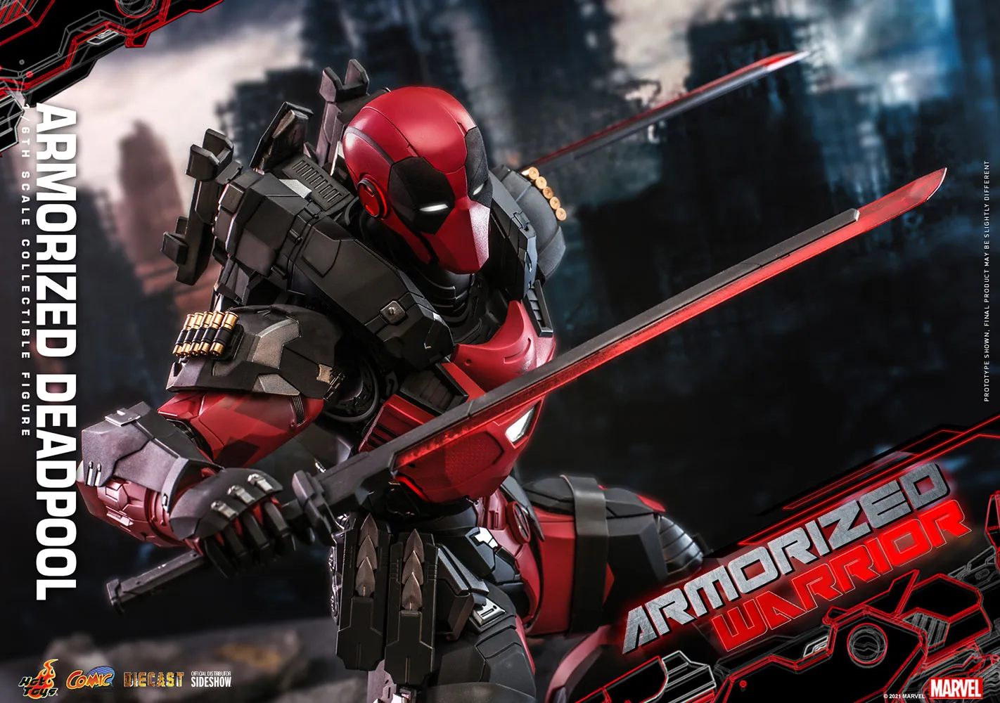 Hot Toys Comic Masterpiece 1/6 Scale Figure - Armorized Deadpool