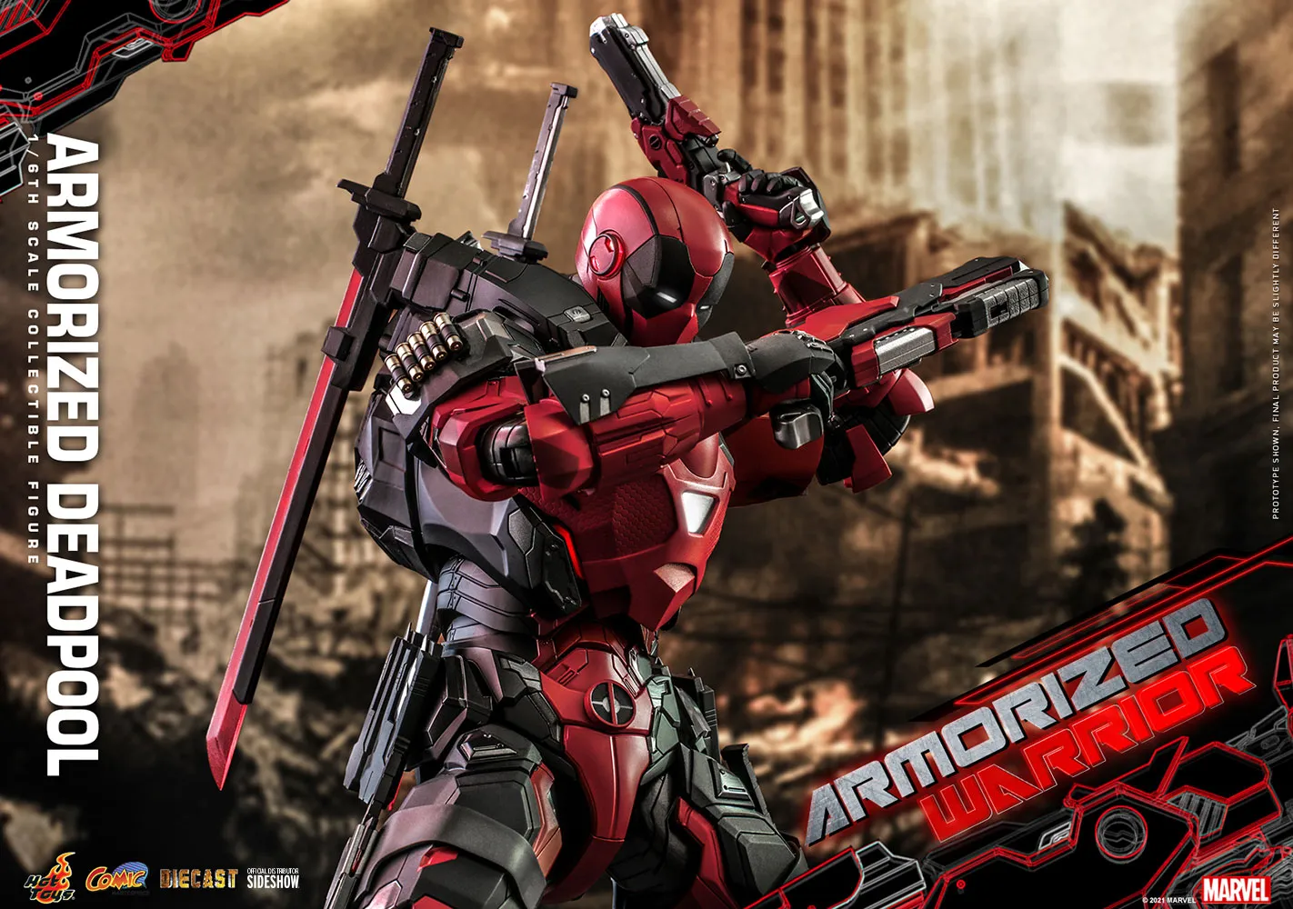 Hot Toys Comic Masterpiece 1/6 Scale Figure - Armorized Deadpool