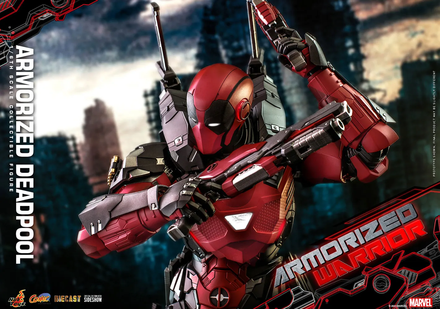 Hot Toys Comic Masterpiece 1/6 Scale Figure - Armorized Deadpool