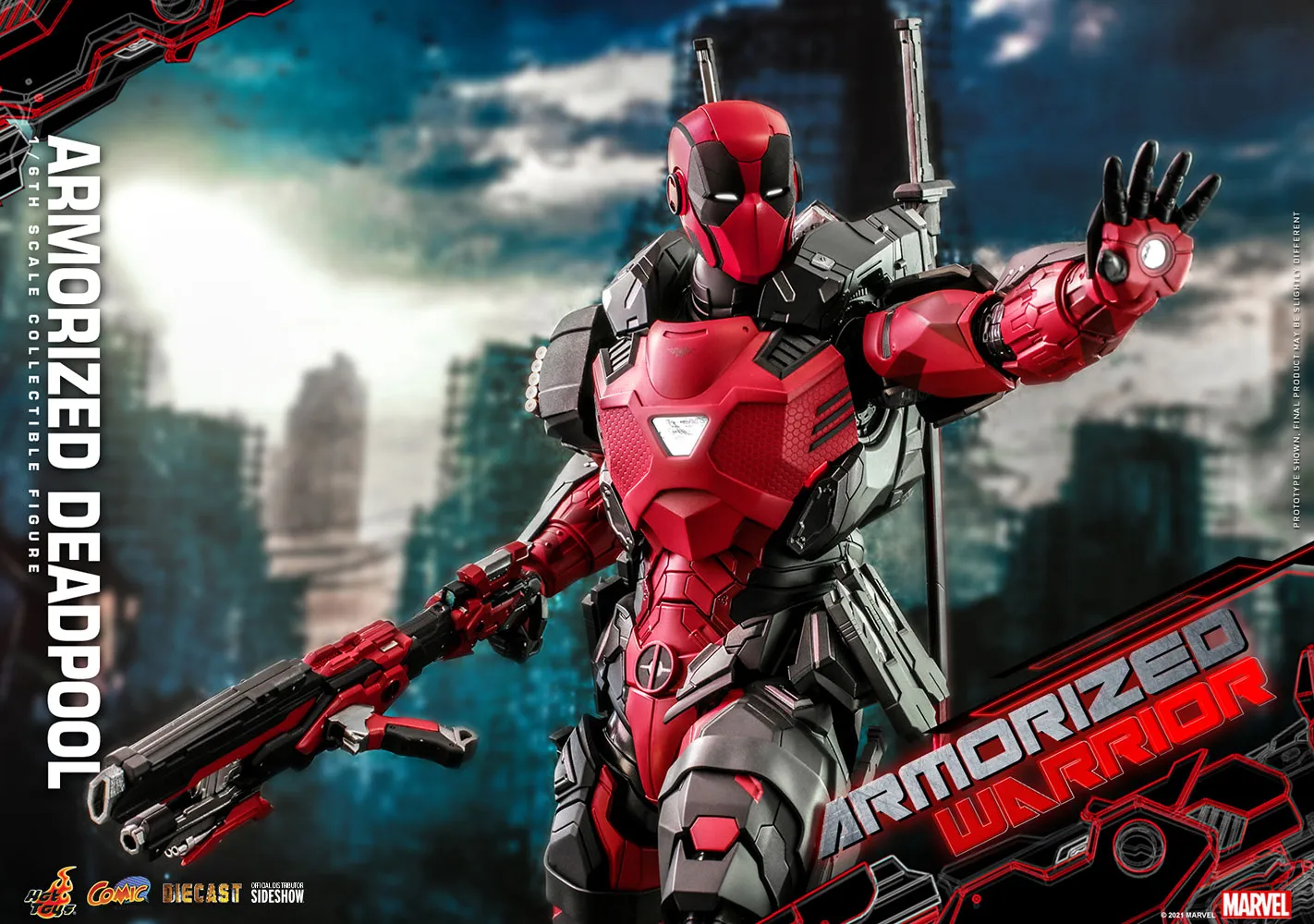Hot Toys Comic Masterpiece 1/6 Scale Figure - Armorized Deadpool