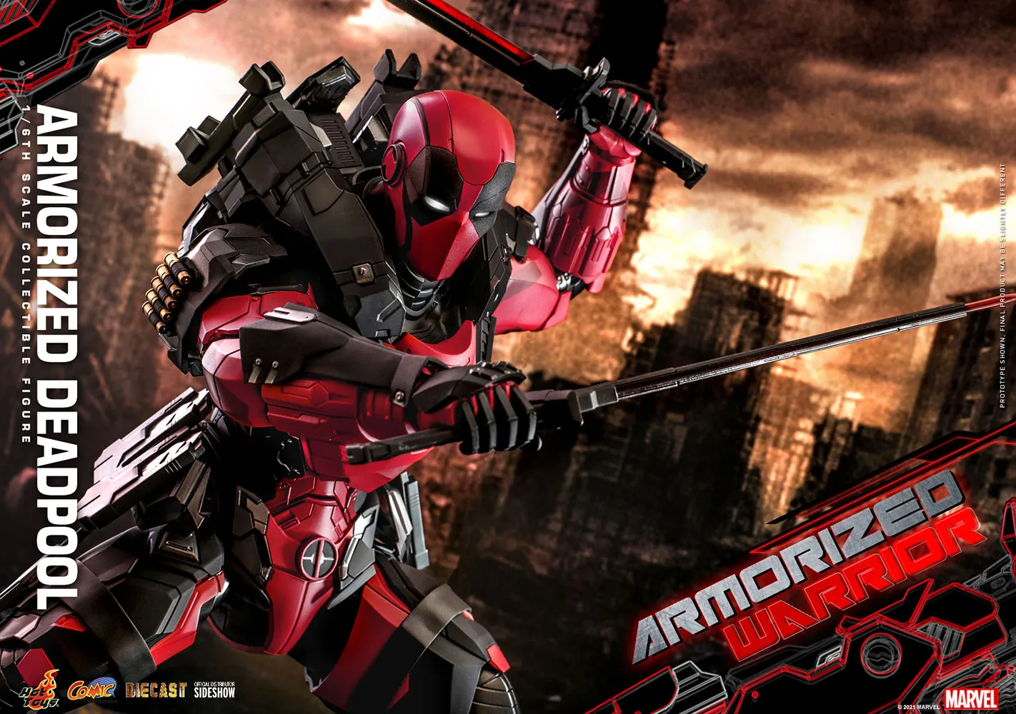 Hot Toys Comic Masterpiece 1/6 Scale Figure - Armorized Deadpool