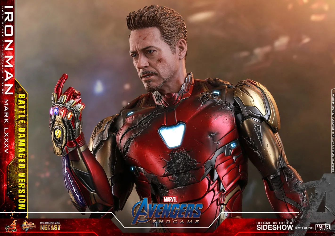 Hot Toys Movie Masterpiece 1/6 Scale Figure - Avengers: Endgame - Iron Man Mark LXXXV (Battle Damaged Version)