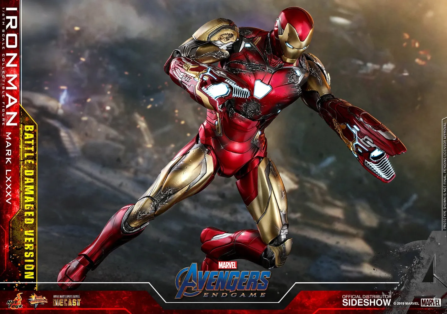 Hot Toys Movie Masterpiece 1/6 Scale Figure - Avengers: Endgame - Iron Man Mark LXXXV (Battle Damaged Version)