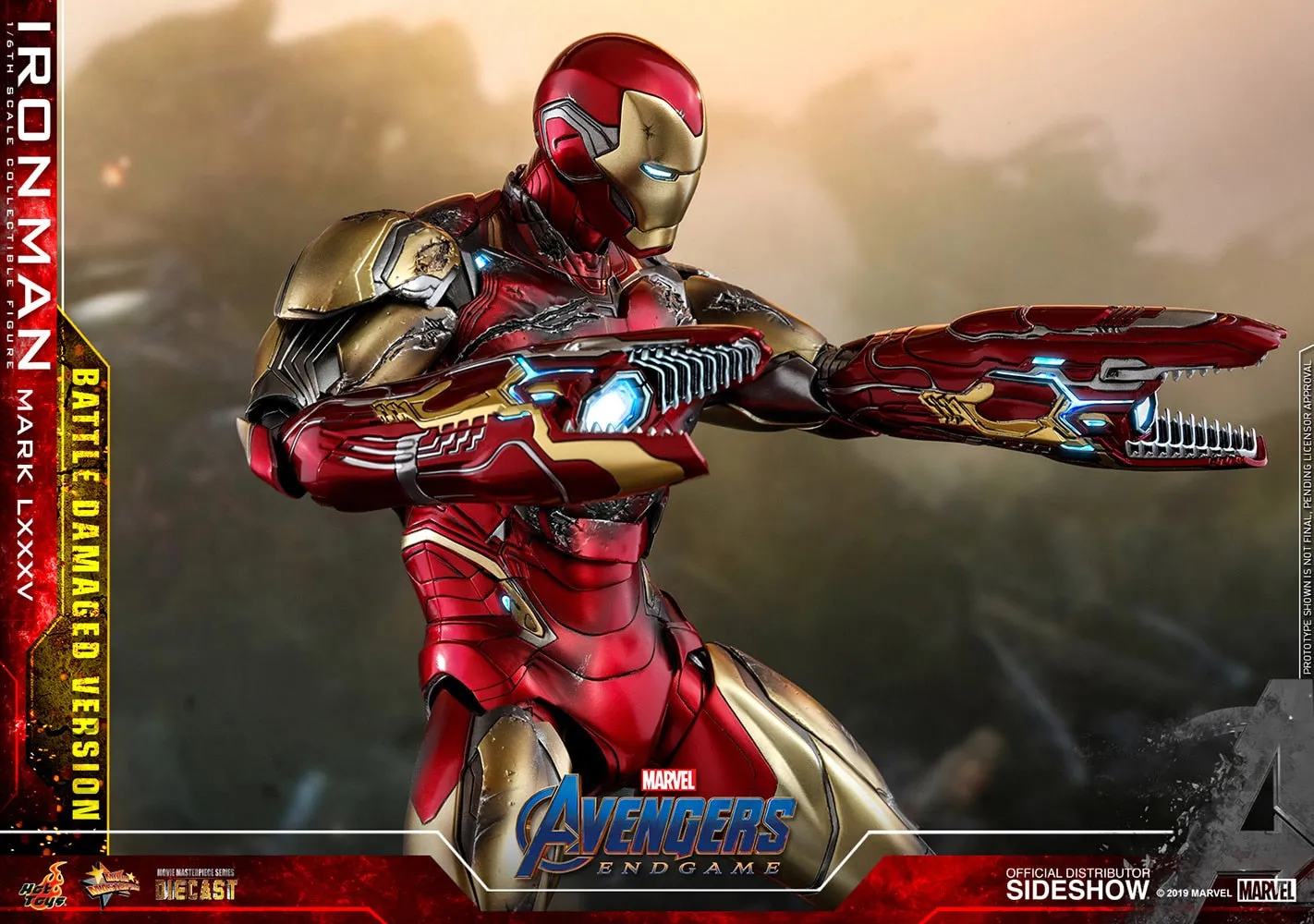 Hot Toys Movie Masterpiece 1/6 Scale Figure - Avengers: Endgame - Iron Man Mark LXXXV (Battle Damaged Version)