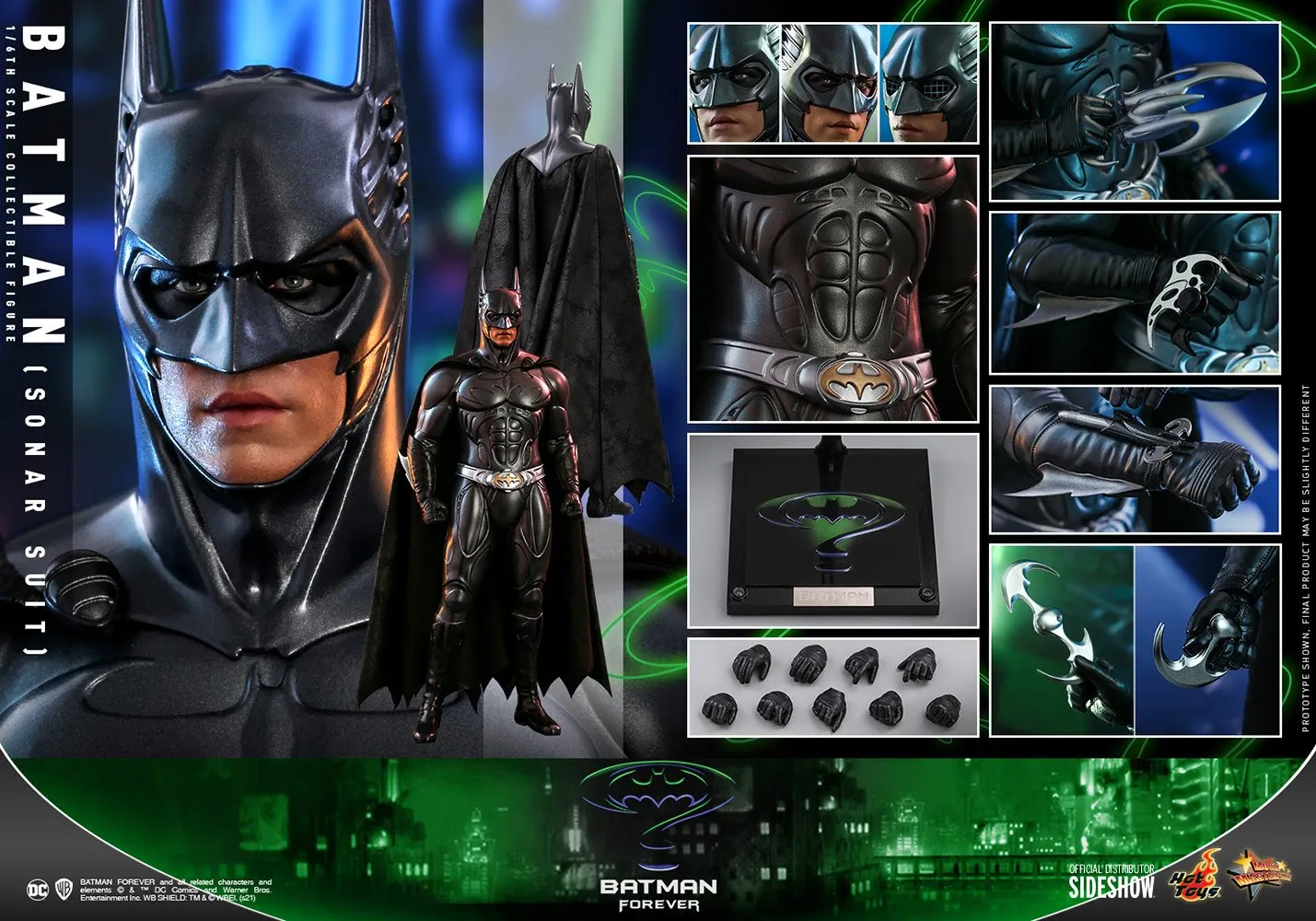 Hot Toys Movie Masterpiece 1/6 Scale Figure - Batman: Forever - Batman (Sonar Suit)