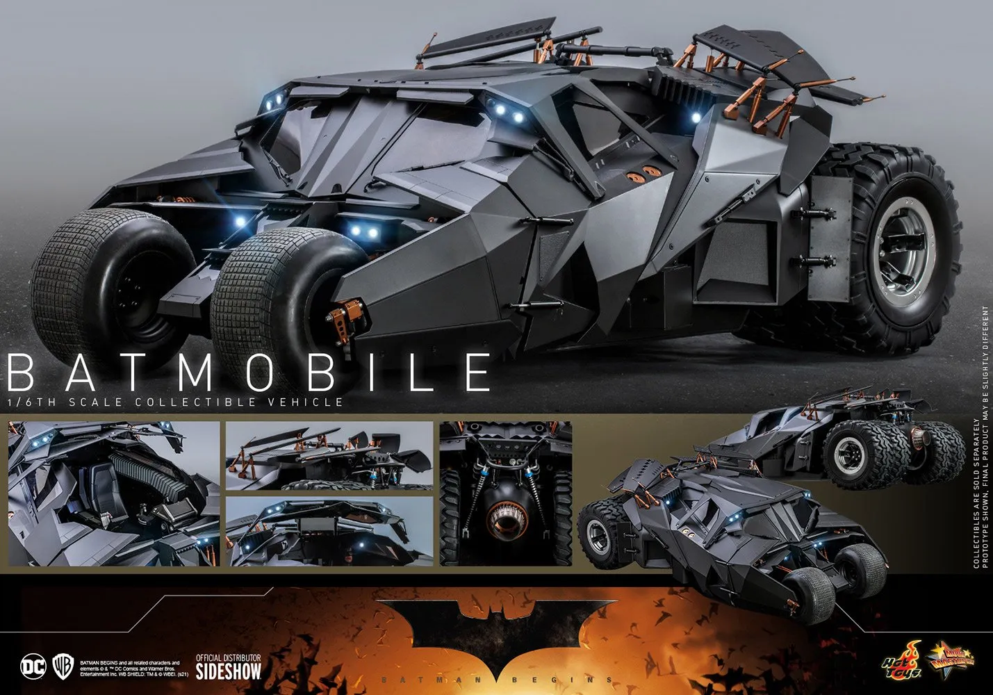 Hot Toys Movie Masterpiece 1/6 Scale Figure - The Dark Knight Rises - Batmobile