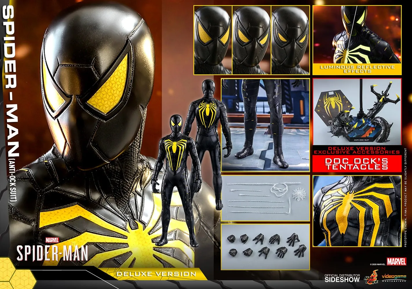 Hot Toys Video Game Masterpiece 1/6 Scale Figure - Spider-Man (Anti-Ock Suit) - Deluxe Version