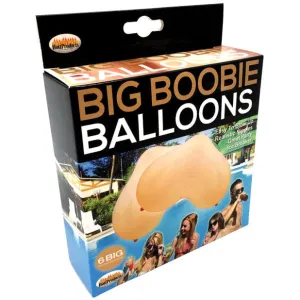 Hott Products - Big Boobie Party Balloons Box of 6 (Beige)