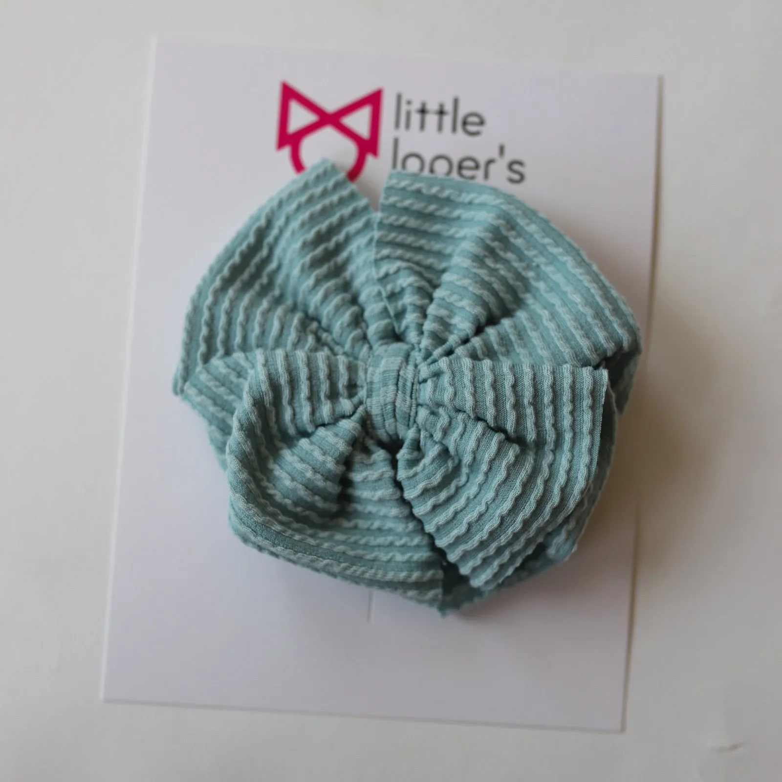 Ice Blue Big   Skinny Bow