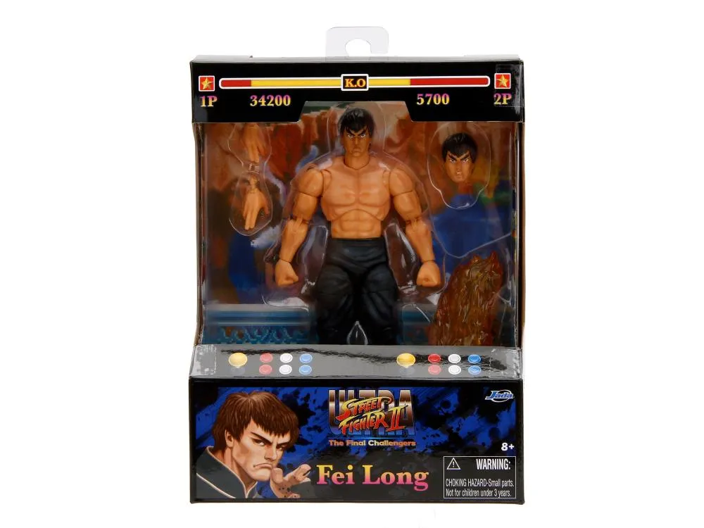 Jada Toys 1/12 Ultra Street Fighter II: The Final Challengers Fei Long Action Figure