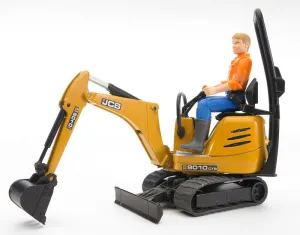 JCB Micro excavator 8010 CTS and Construction worker