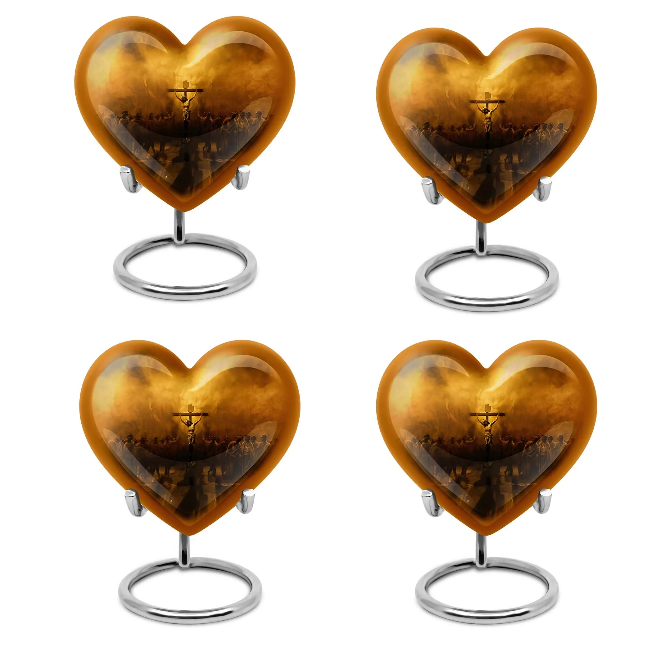 Jesus Urn Serenity Embrace Heart-Shaped  Memorial Urn