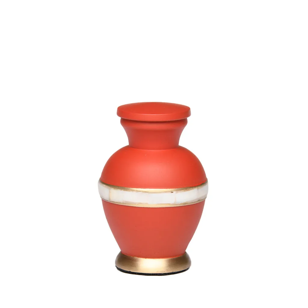 KEEPSAKE Brass urn -5000-2 - Matte Mother of Pearl