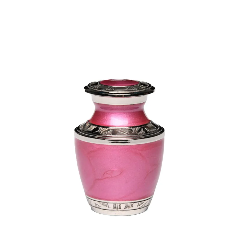 KEEPSAKE - Nickel plated Brass Urn 5-55 Silver Tone Bands