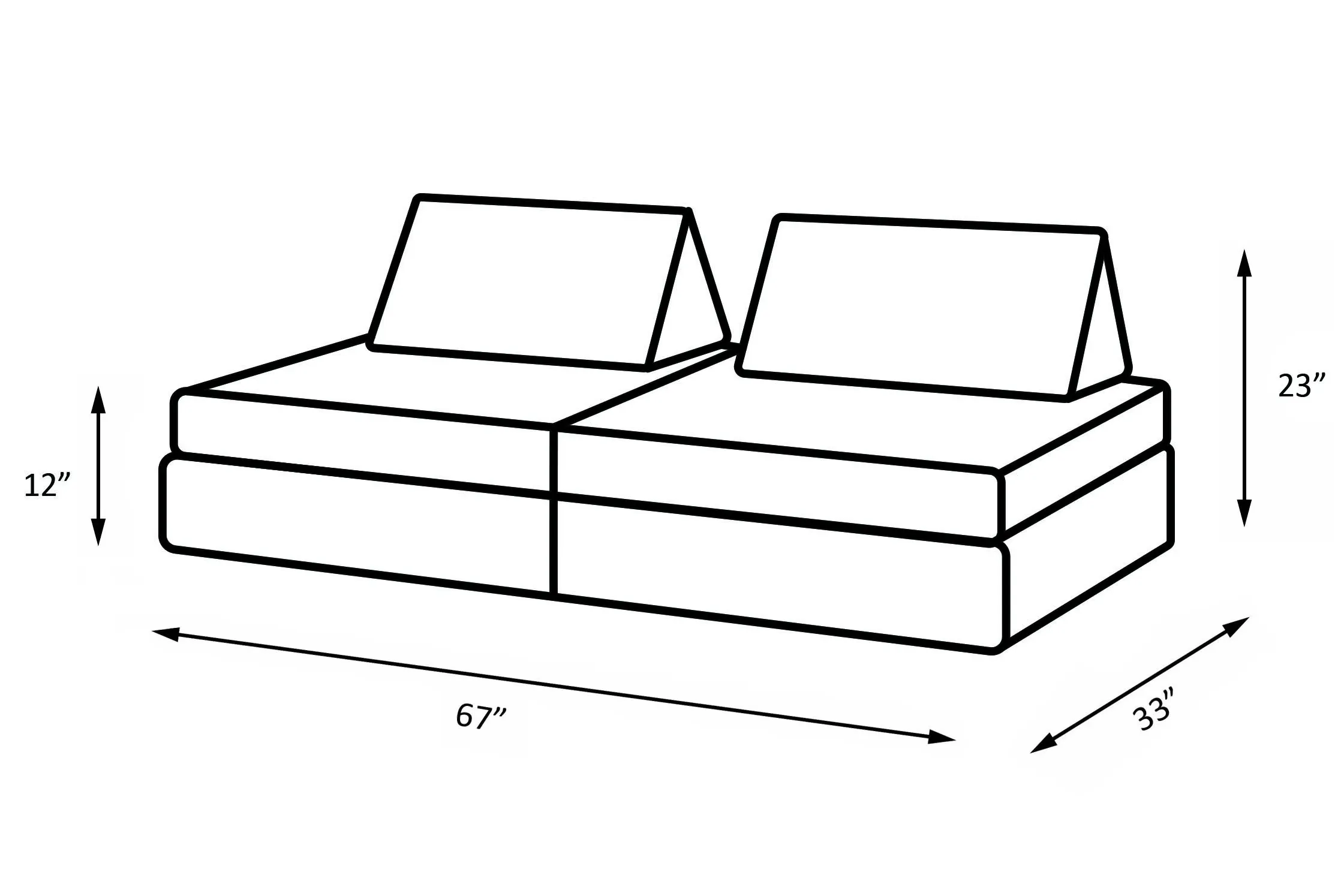 Kiddie Couch - Modular Play Couch