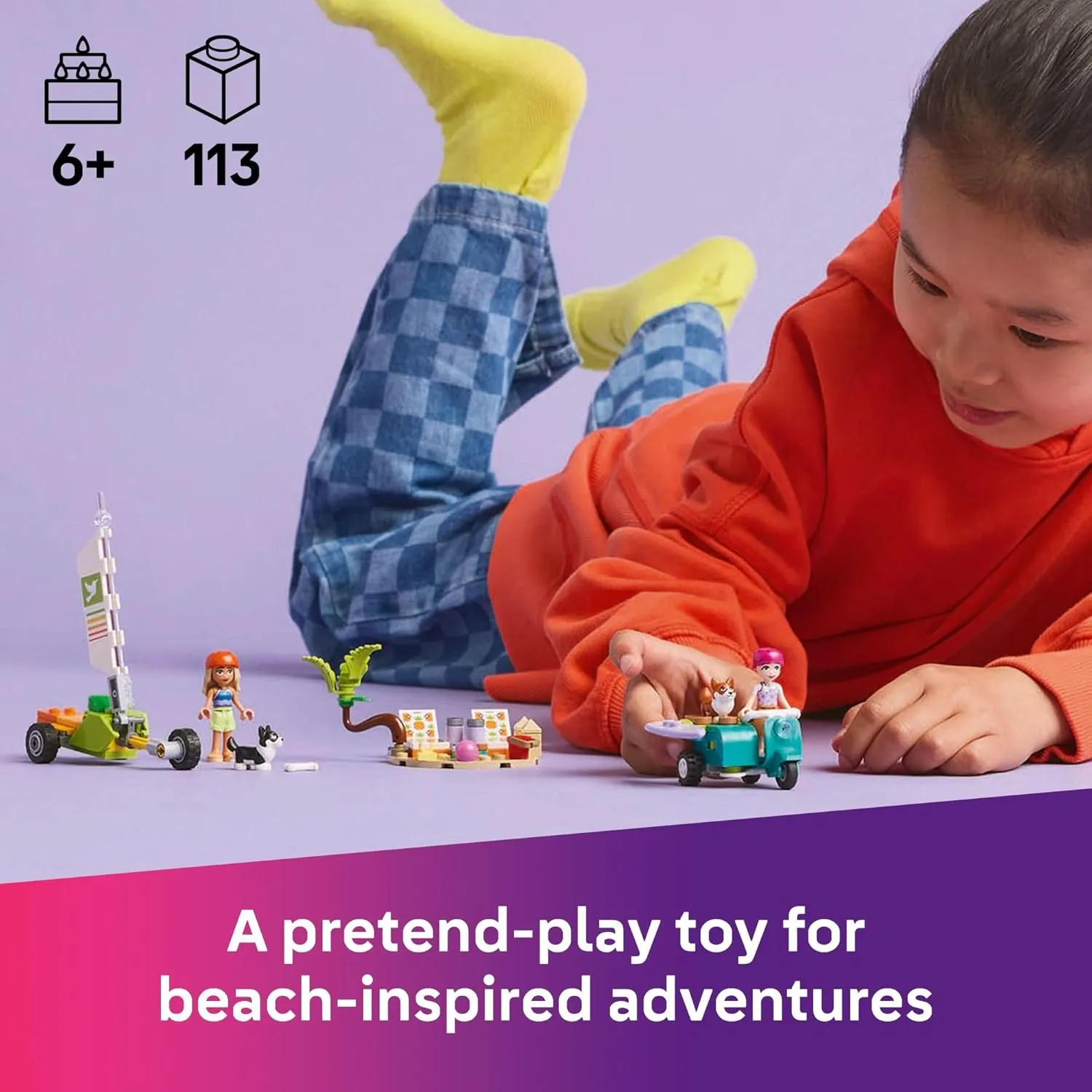Lego 42641 - Friends Surfing Dogs and Scooter Adventure