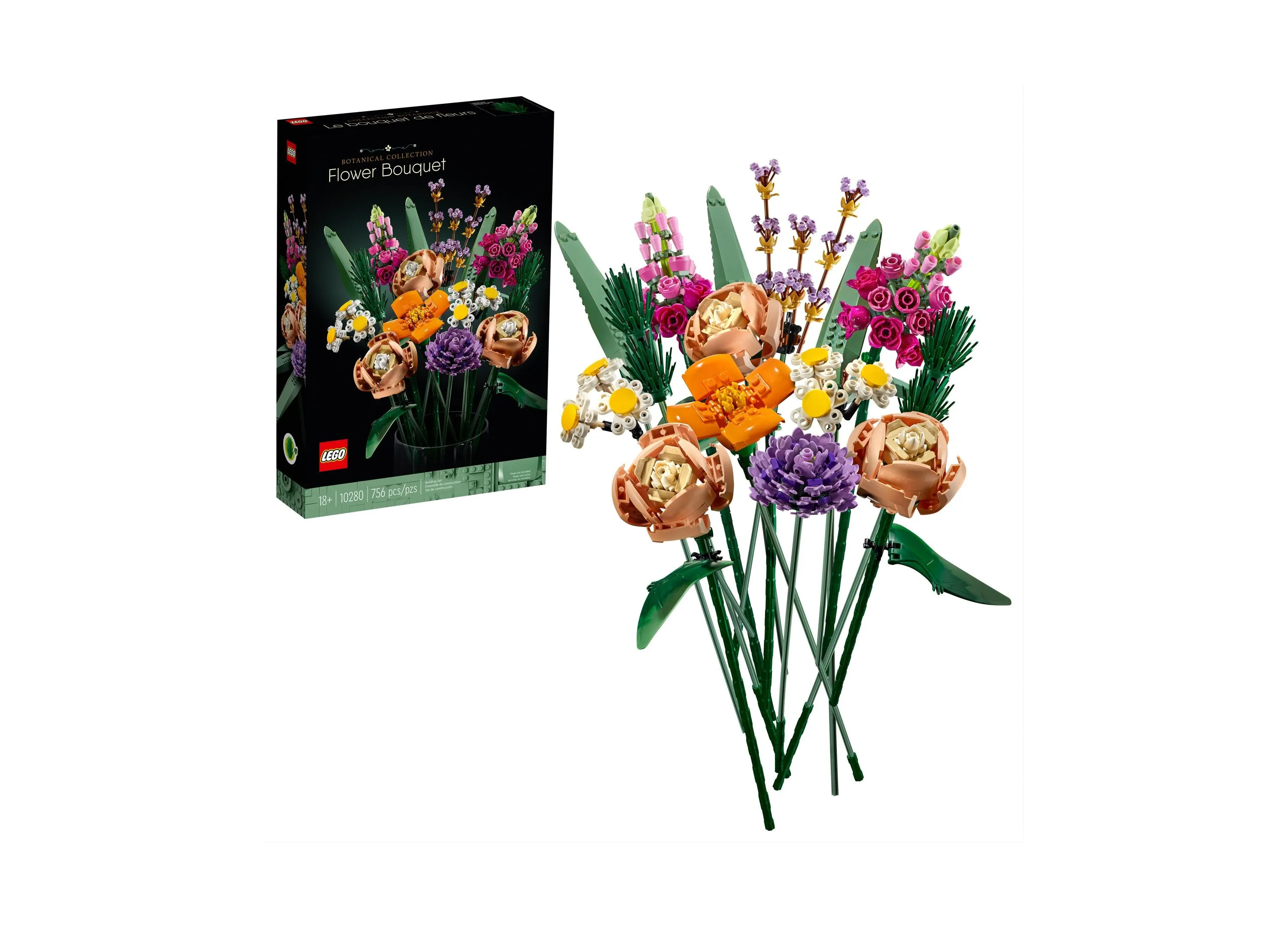 LEGO Icons 10280 Flower Bouquet - 756 Piece Adult Building Set