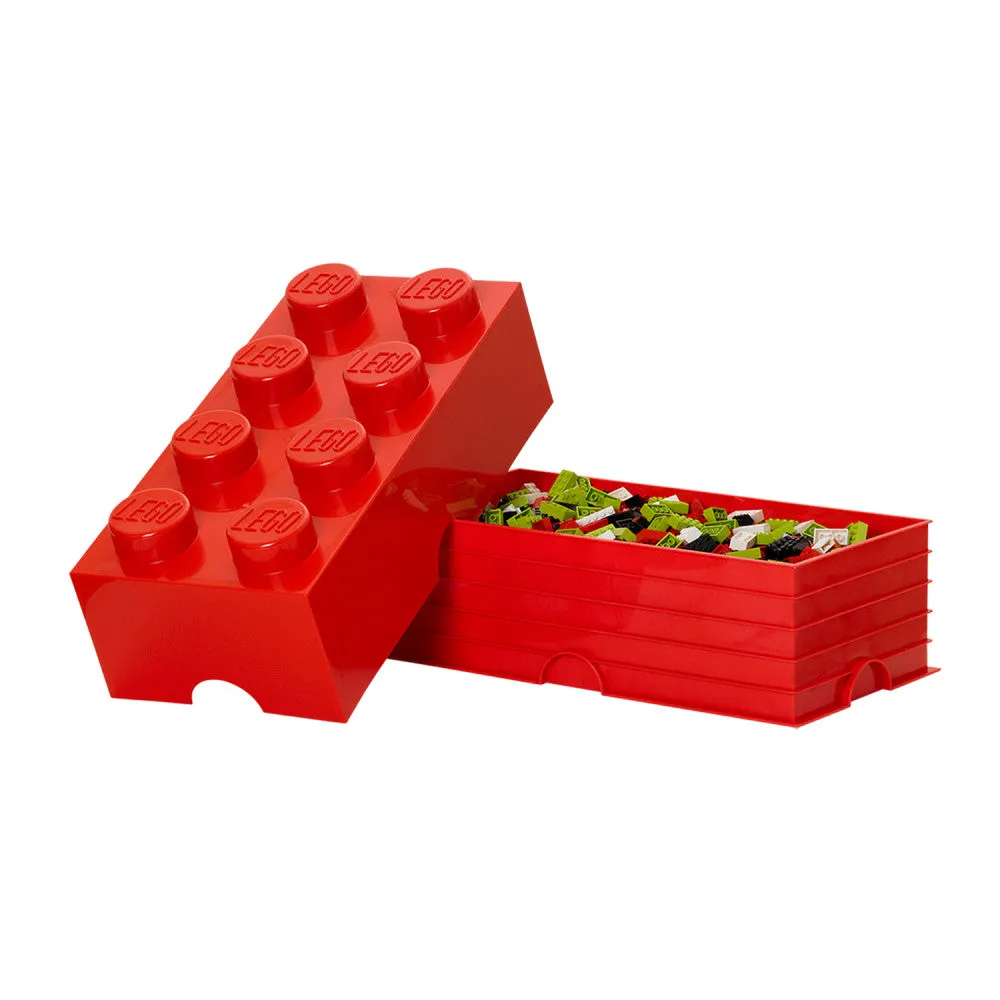 LEGO Storage Brick 8 - Bright Red Large Capacity Organizer