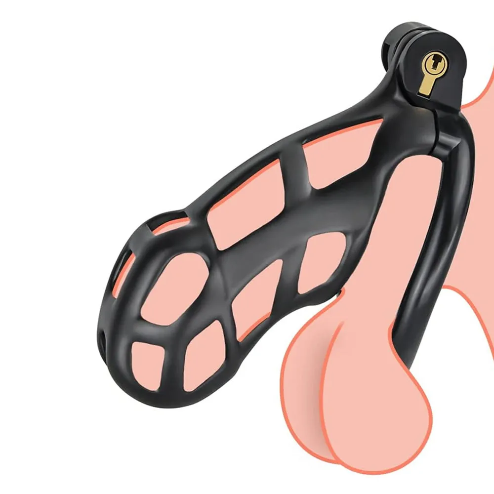 Leto 4.3" Lockable Resin Cock Cage