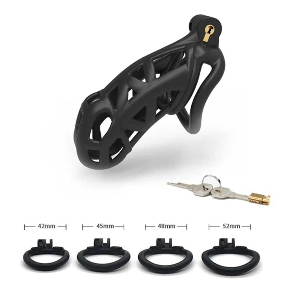 Leto 4.3" Lockable Resin Cock Cage