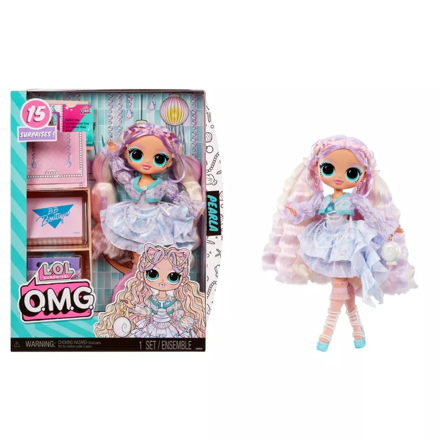 L.O.L. Surprise! OMG Pearla Fashion Doll with 15 Surprises