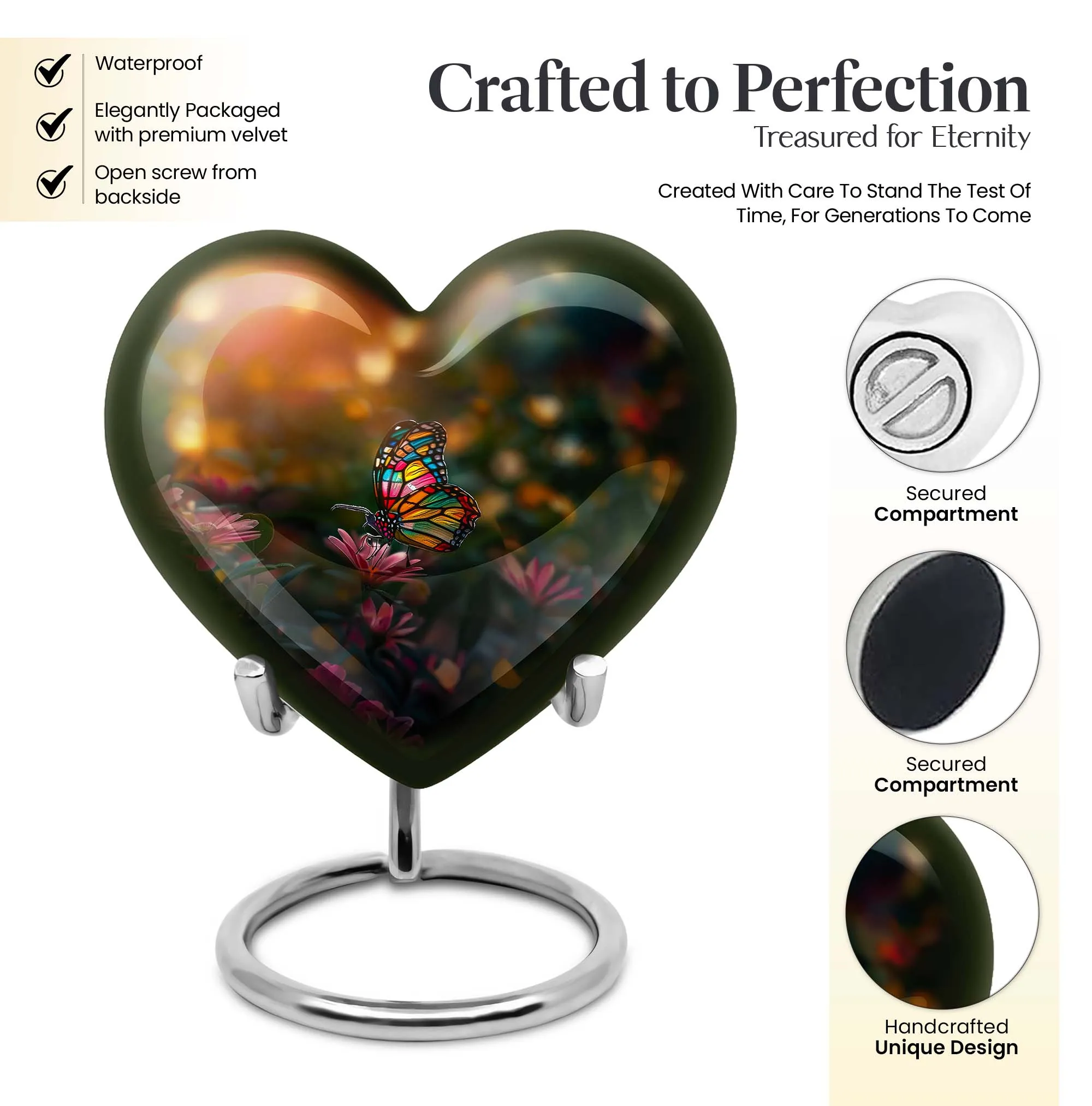 Lovely Butterfly Tribute Ideal Cremation Repository