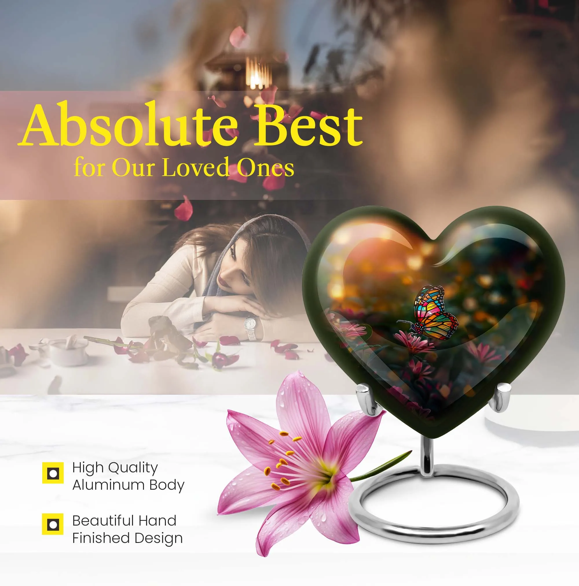 Lovely Butterfly Tribute Ideal Cremation Repository