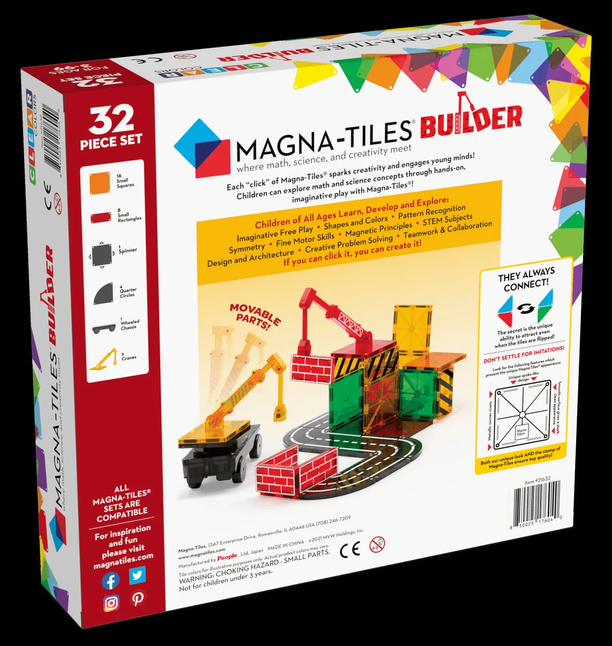 Magna-Tiles® Builder 32-Piece Set