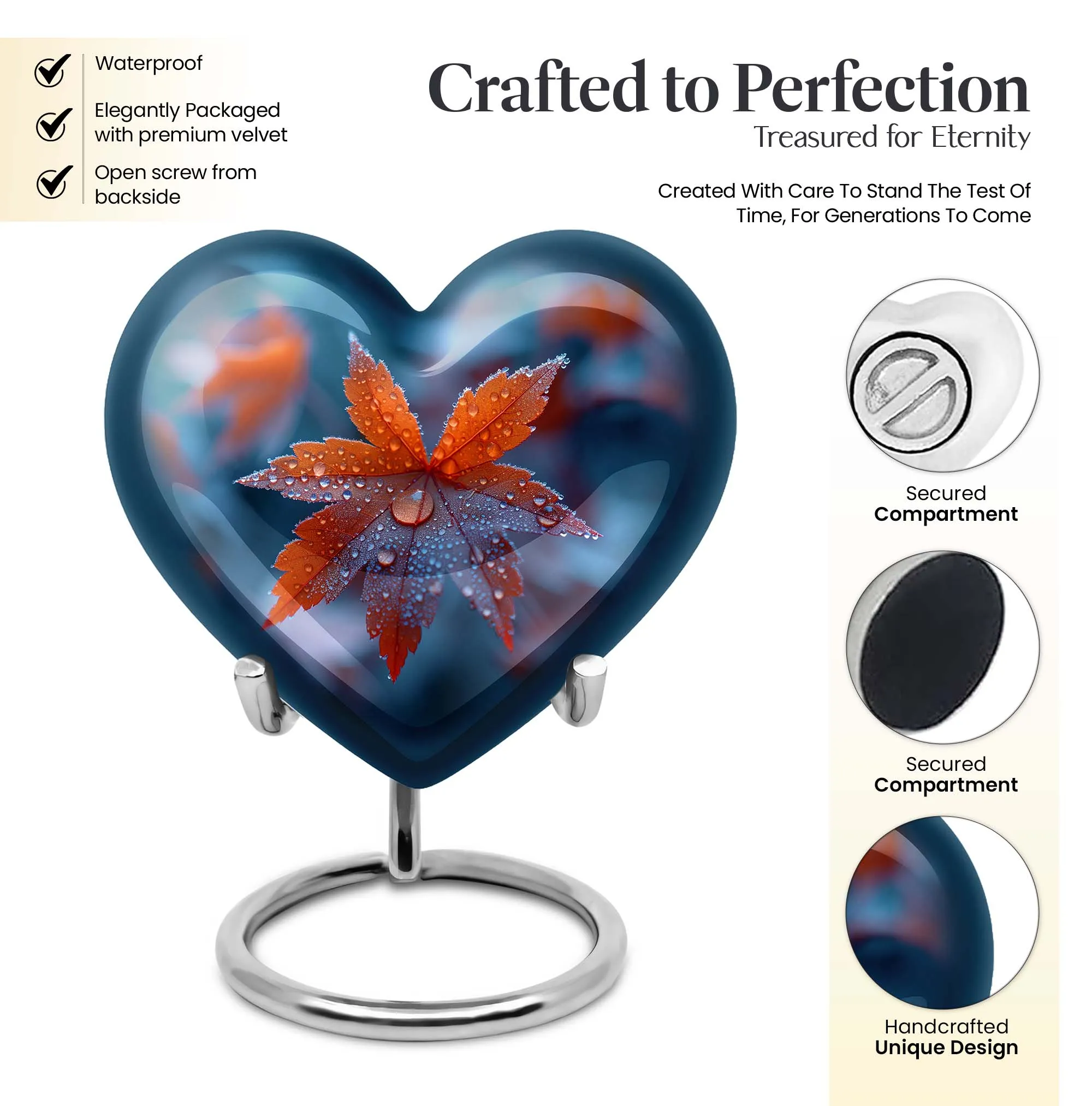 Mapple Leaf Remembrance Urn, a Memorial Tribute for Men
