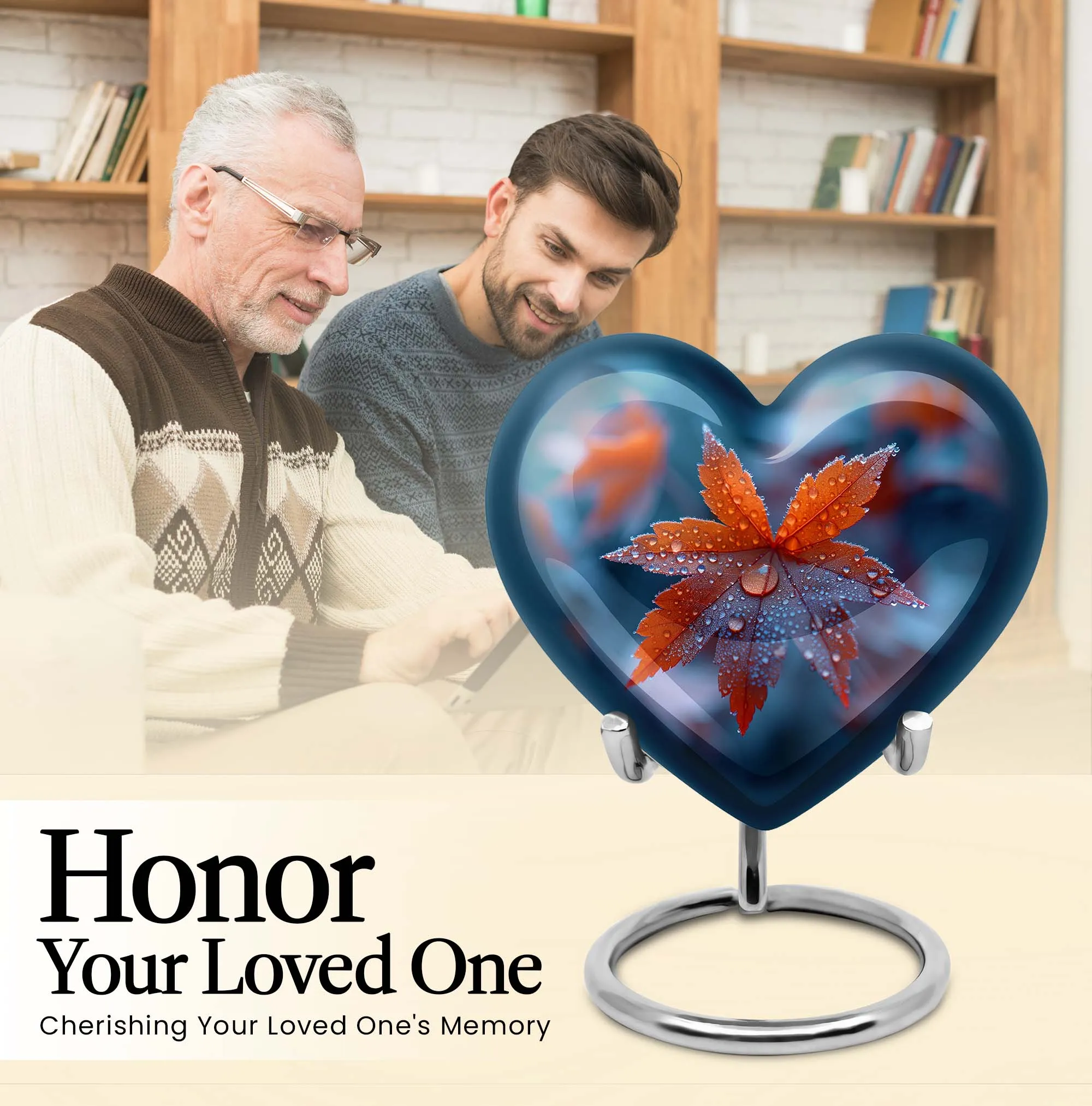 Mapple Leaf Remembrance Urn, a Memorial Tribute for Men