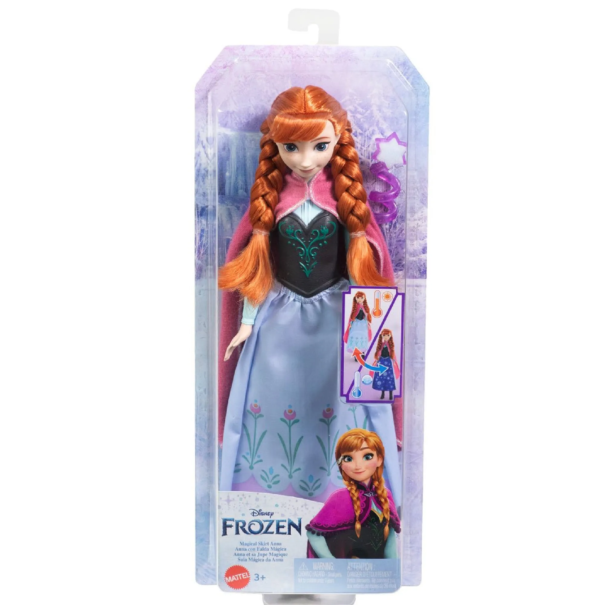 Mattel MTHTG24 Disney Frozen Magical Skirt Anna Doll