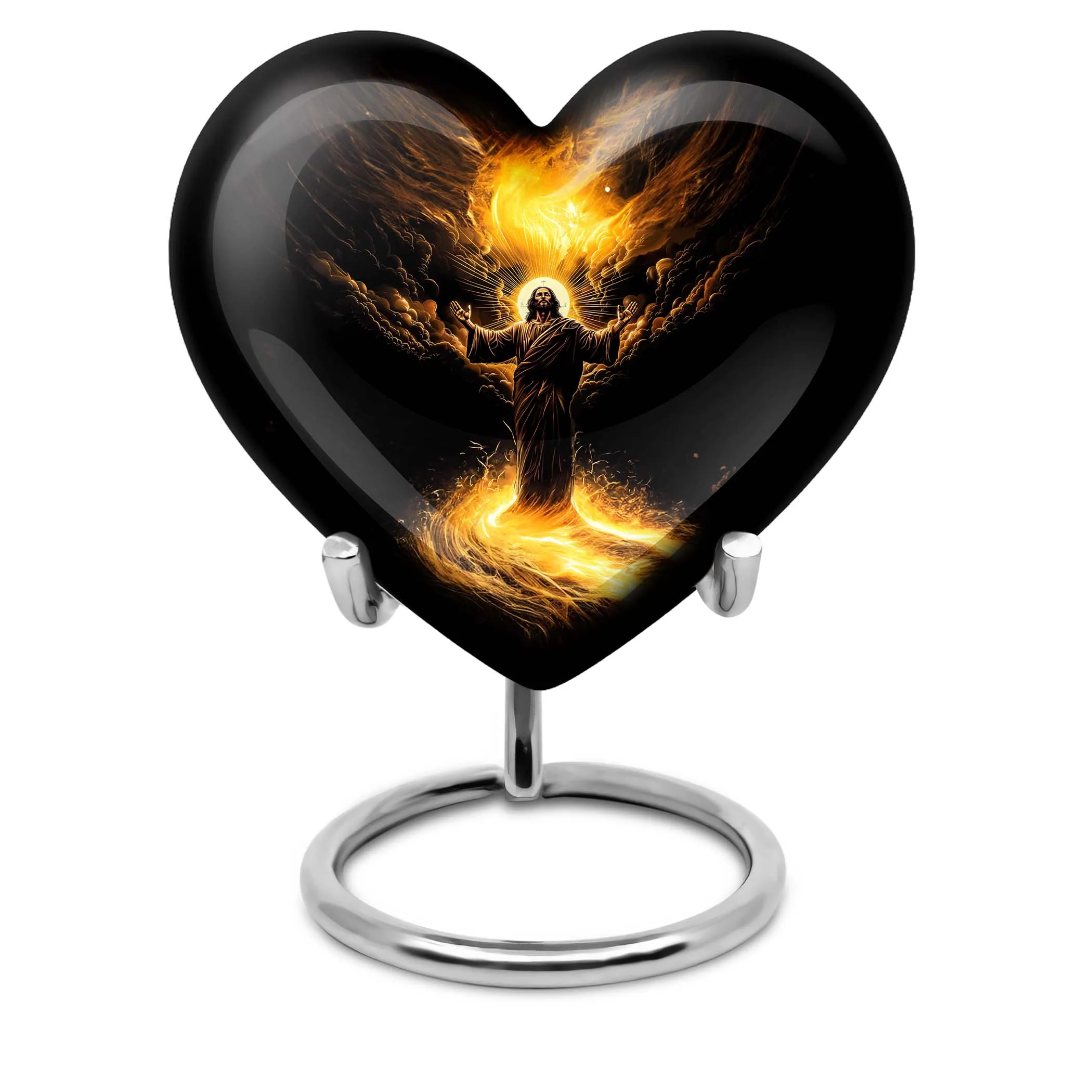 Medium Sized Jesus Theme Cremation Ash Urn