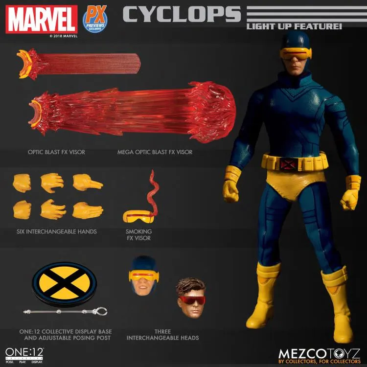 Mezco Toyz ONE:12 Collective: Classic Cyclops PX Exclusive Action Figure
