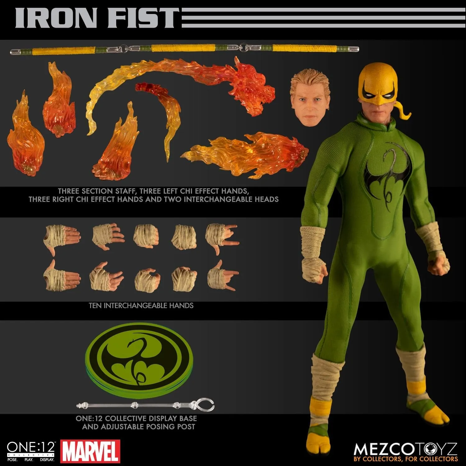 Mezco Toyz ONE:12 Collective: Iron Fist Action Figure