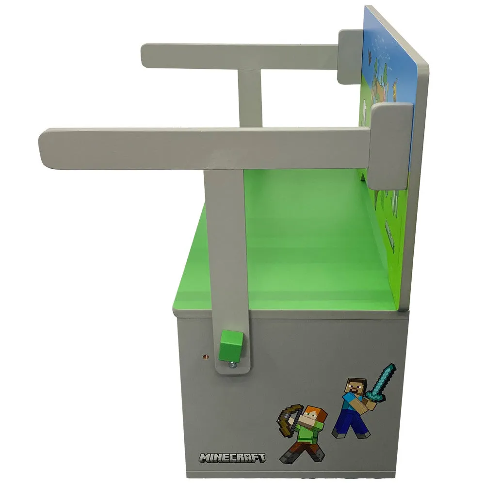 Minecraft 2-In-1 Convertible Bench & Table - Magical Furniture Transformation