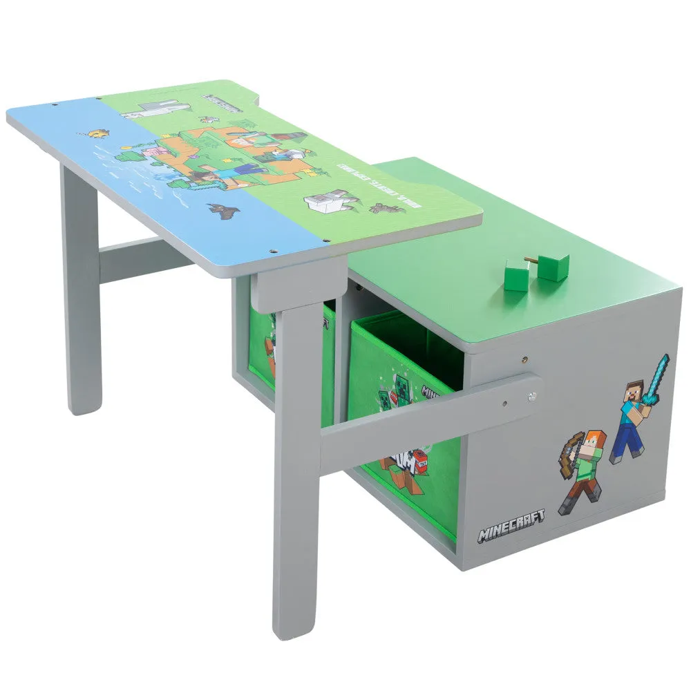 Minecraft 2-In-1 Convertible Bench & Table - Magical Furniture Transformation