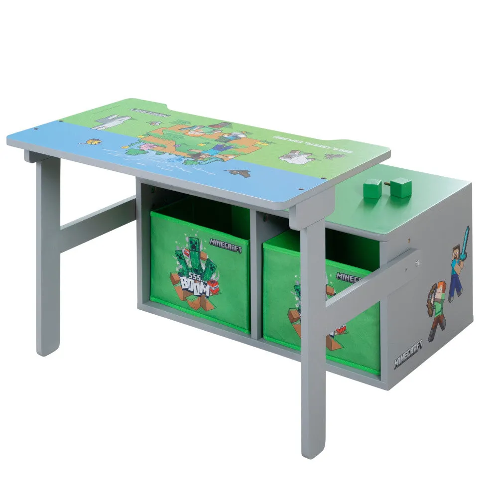 Minecraft 2-In-1 Convertible Bench & Table - Magical Furniture Transformation