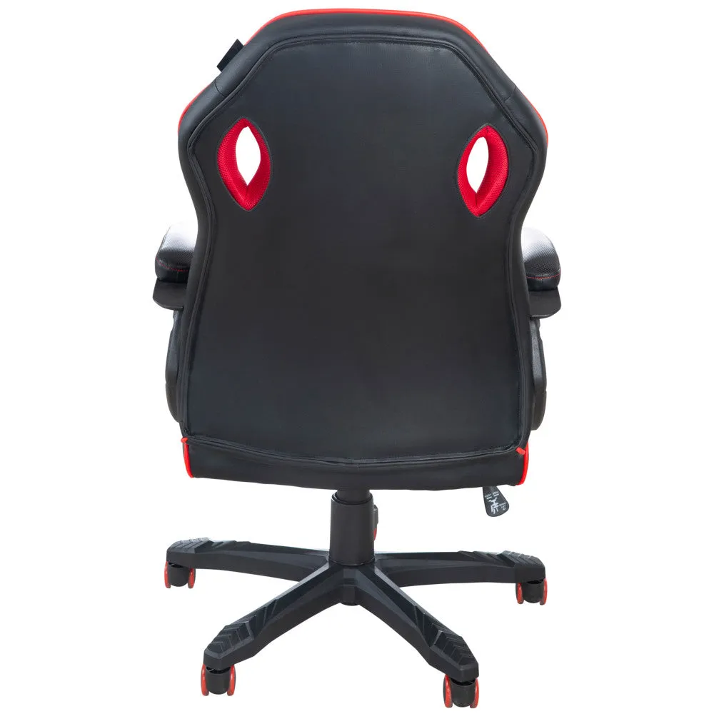 Minecraft Adventure Gaming Chair - Black-Red - Adult Desk Throne