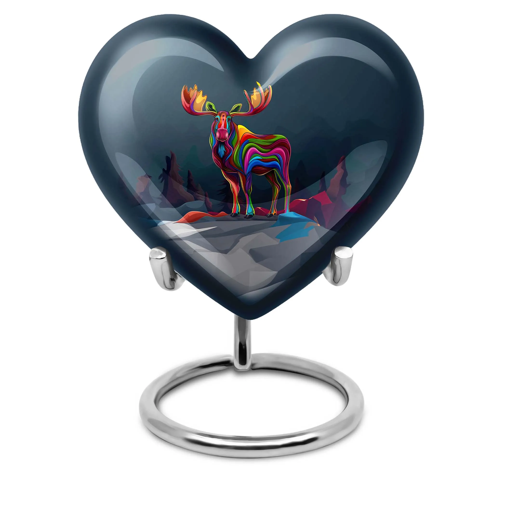 Moose Walking Medium Memorial Urn A Tribute for the Departed