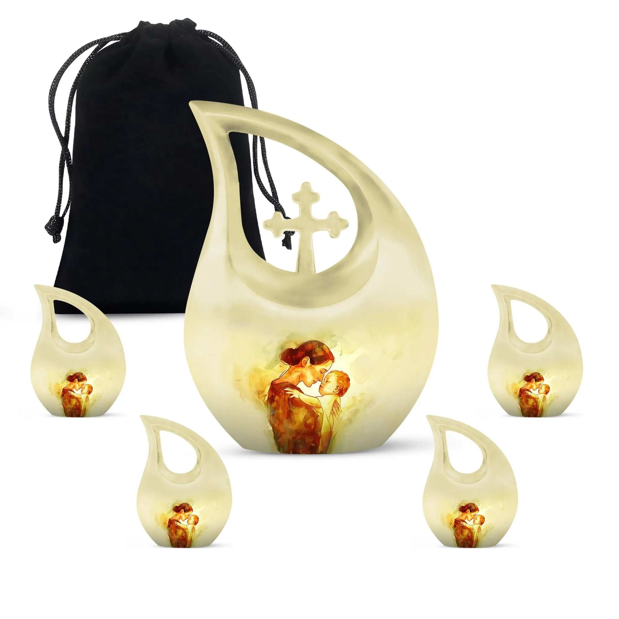 Mother Urn, Adult Cremation Urn For Human Ashes Remans