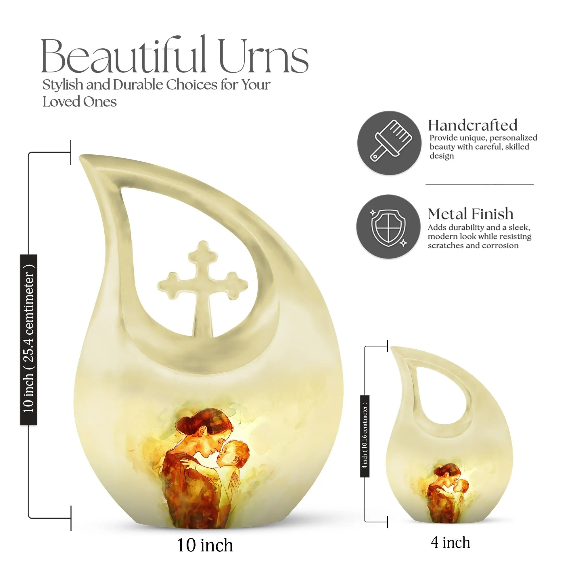 Mother Urn, Adult Cremation Urn For Human Ashes Remans