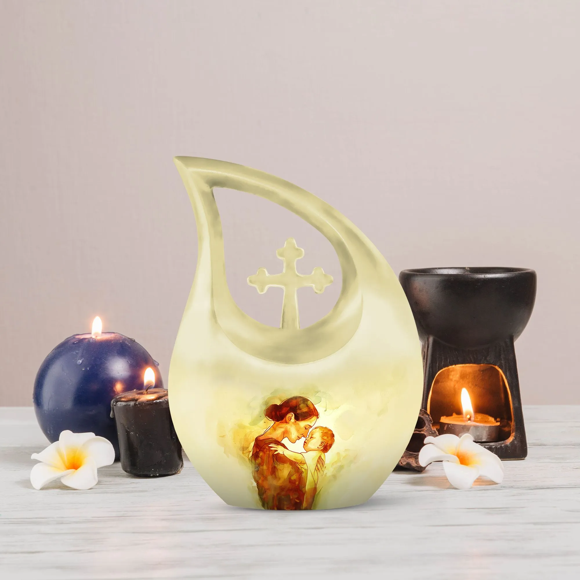Mother Urn, Adult Cremation Urn For Human Ashes Remans