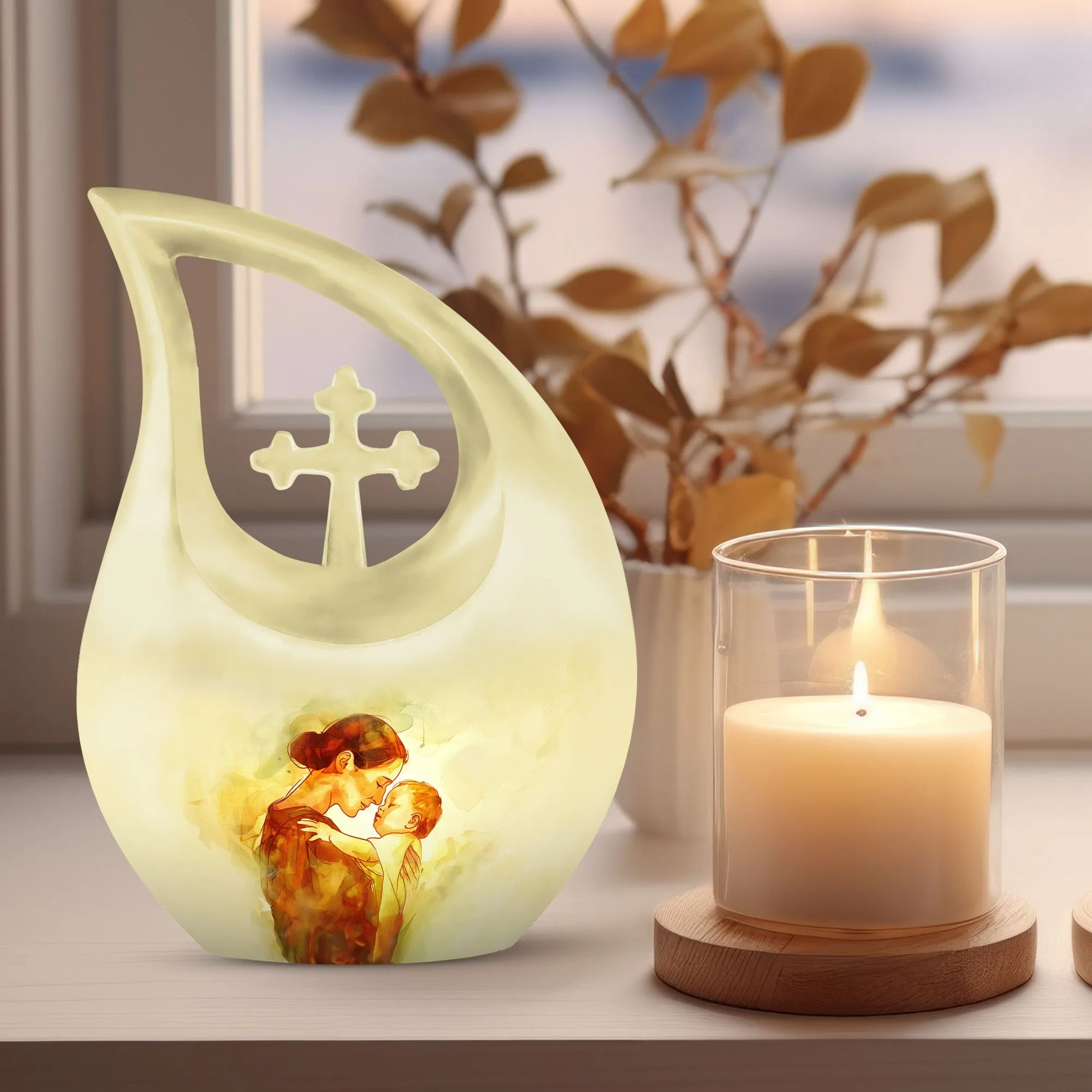 Mother Urn, Adult Cremation Urn For Human Ashes Remans