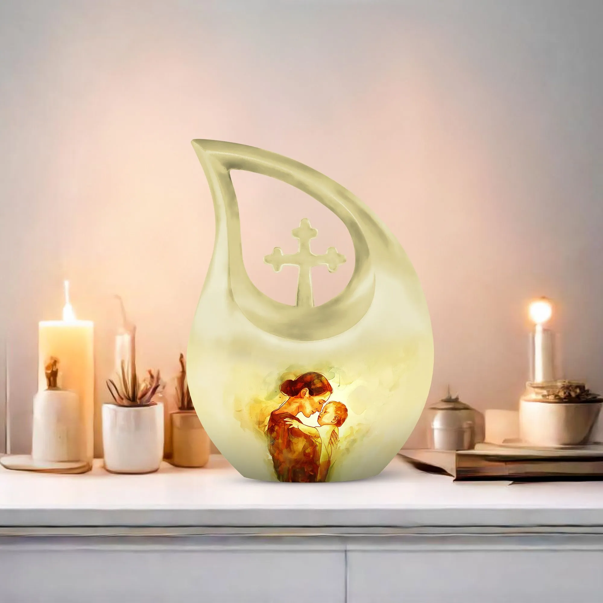 Mother Urn, Adult Cremation Urn For Human Ashes Remans