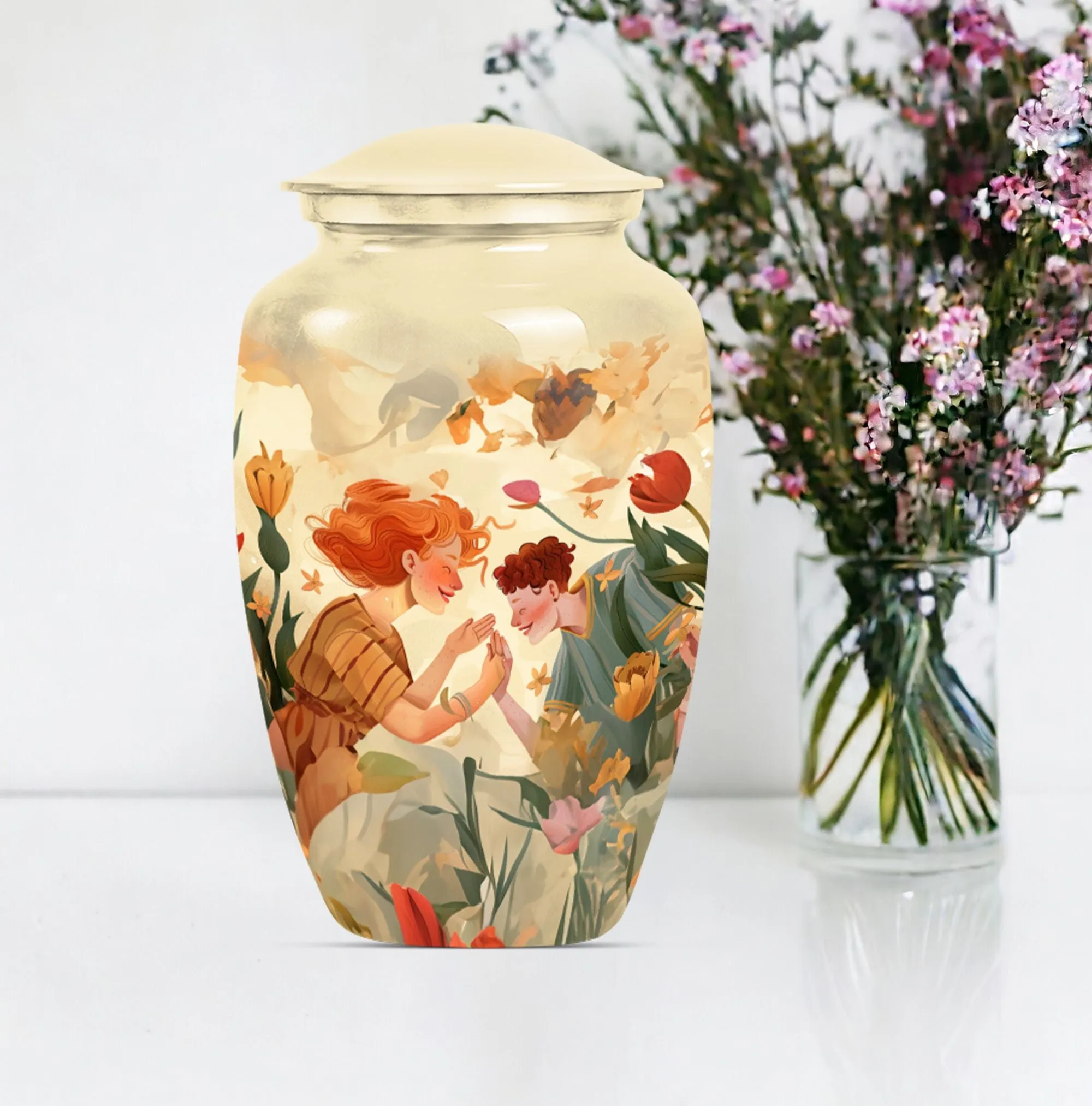 Mother Urn, Large Burial Memorial Urn For Adult Ashes