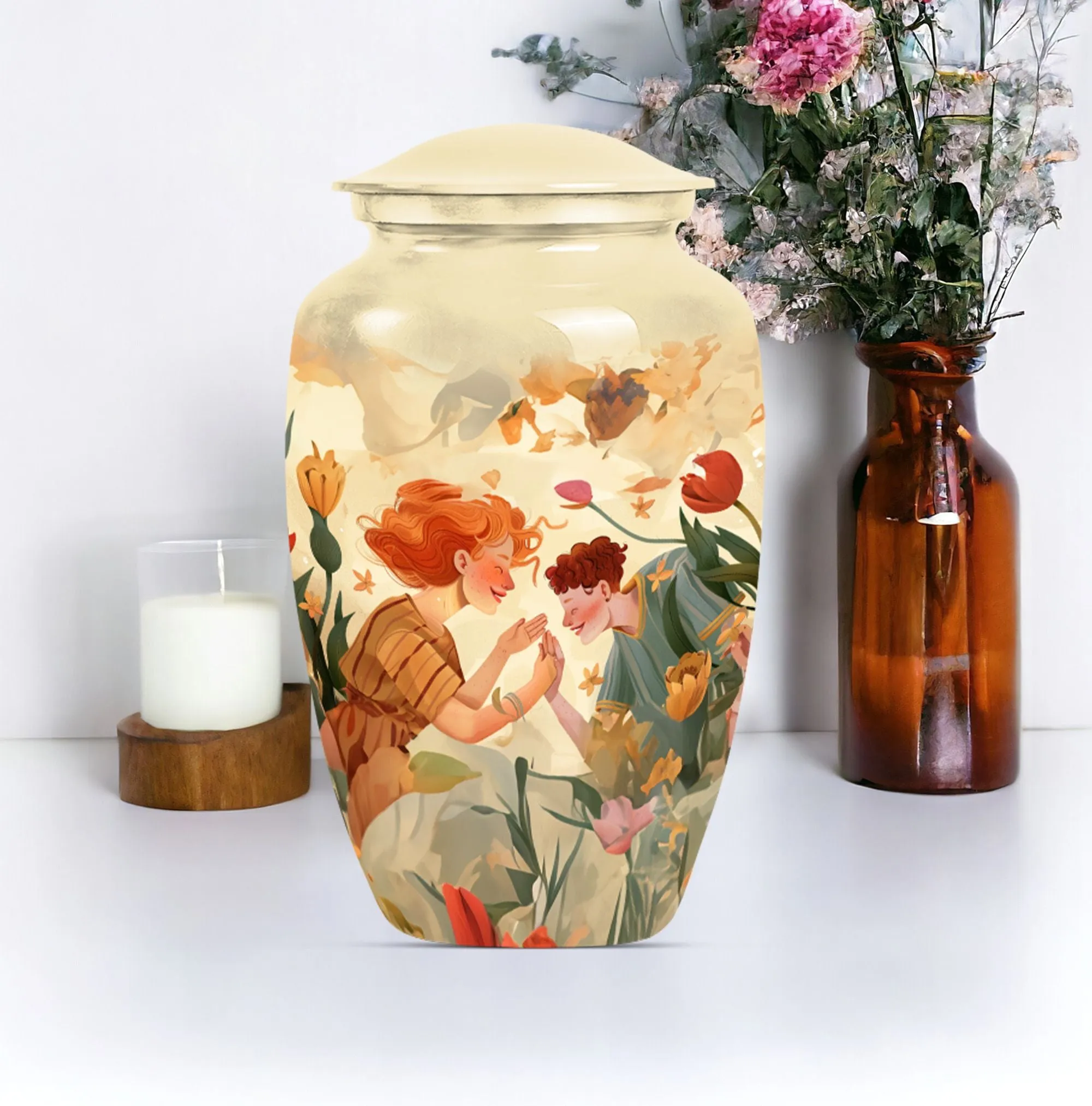 Mother Urn, Large Burial Memorial Urn For Adult Ashes